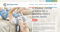 Desktop Screenshot of nextgenpediatrics.com